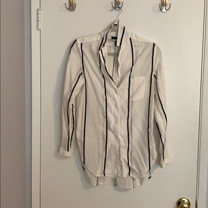 Rag and Bone Oversized Black and White Button Down
